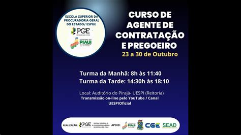 Curso De Agentes De Contrata O E Pregoeiros Youtube