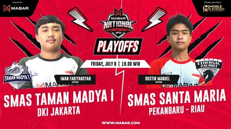 Smas Taman Madya I Jakarta Vs Smas Santa Maria Pekanbaru Playoffs Ub