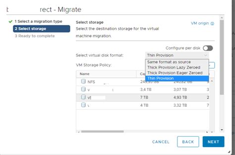 How To Convert Thick Provision Lazy Zeroed Disk To Thin On Vmware Esxi