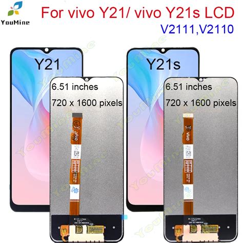 651 Original For Vivo Y21s V2110 Display Lcd Touch Screen Digitizer