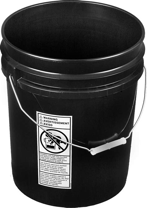 Amazon Black 5 Gallon Bucket Heavy Duty 90 Mill Home Improvement