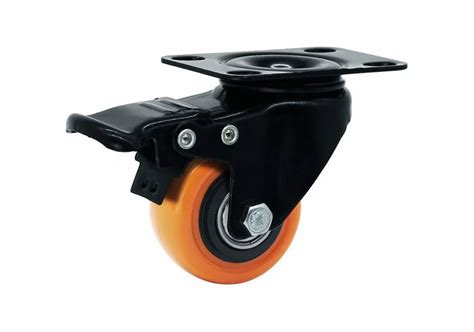 2X0 5 PU Swivel Caster Wheel Load Capacity Kg 300 Kg At 160 Set In