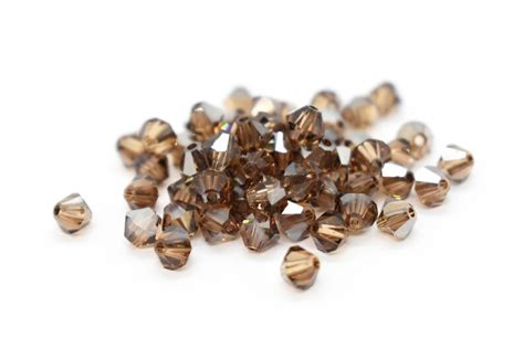 Light Smoked Topaz Satin 53015328 Brown Swarovski Crystal Etsy