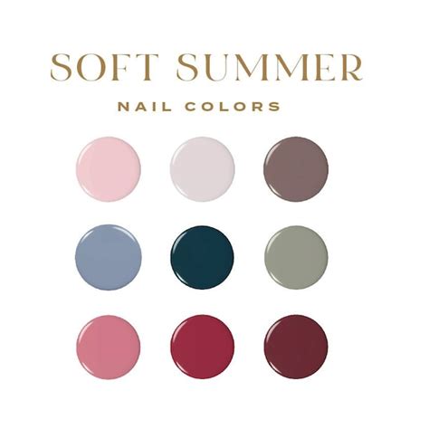 Soft Summer Color Swatches Etsy