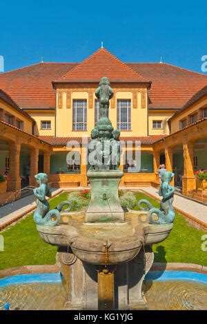 Bad Nauheim Hessen Sprudelhof Badehaus Cafeteria Stockfotografie