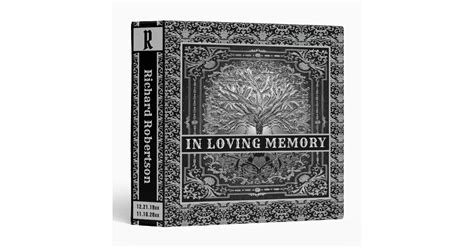 In Loving Memory Album 3 Ring Binder Zazzle