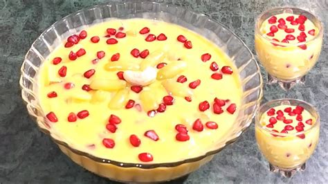 Fruitcustardस्वादिष्ट हेल्थी फ्रूट कस्टर्ड घर पर बनाने का आसान तरीका Fruit Custard Recipe In