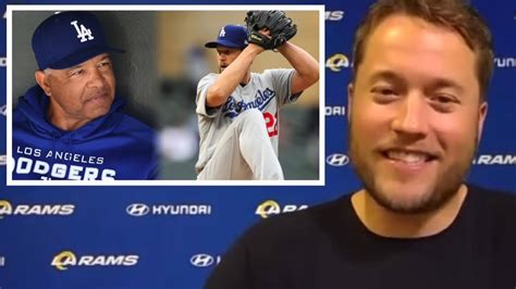 Matthew Stafford Is Asked About Clayton Kershaw Getting Pulled From His