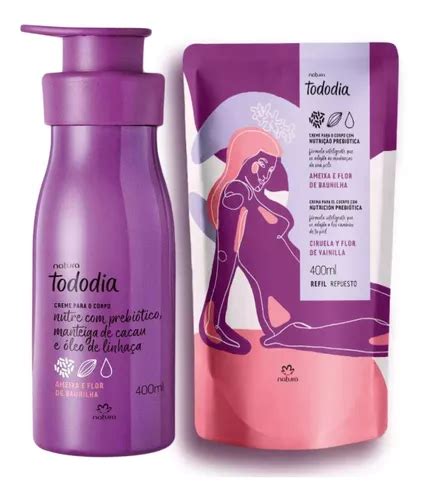 Hidratante Natura Ameixa E Flor De Baunilha 400ml Refil MercadoLivre