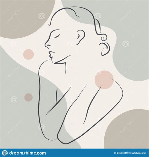 Woman Outline Portrait Vector Illustration Stock Vector Illustration Of Aesthetics Naked