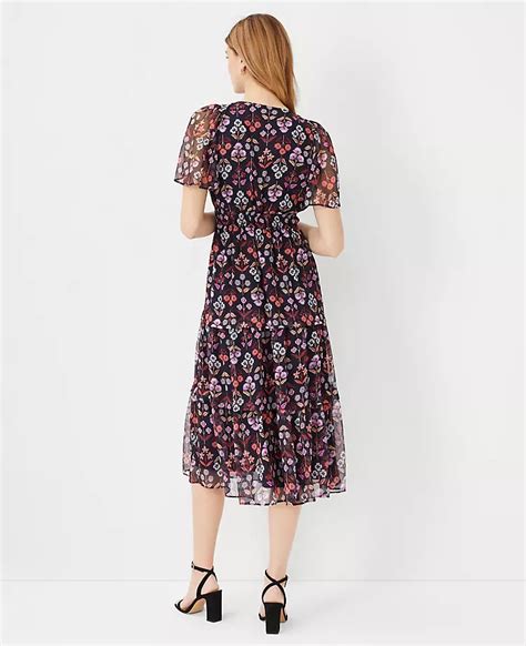 Floral Tiered Midi Dress