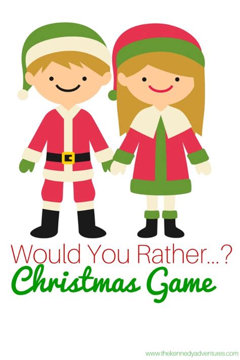 Free Would You Rather Christmas Game Printable