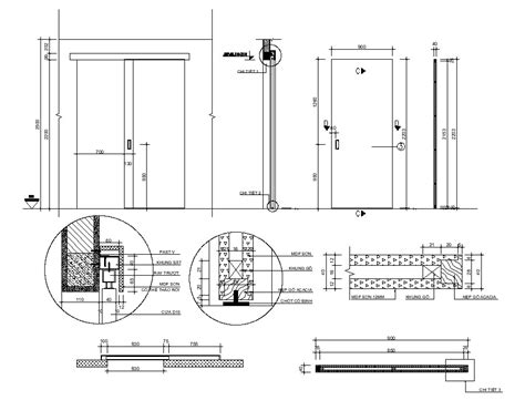 Free Door Fixing Detail Dwg File Cadbull