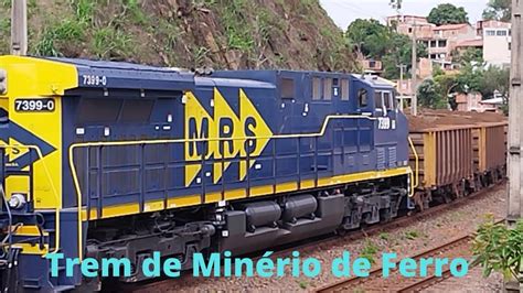 Trem Carregado De Min Rio De Ferro Train Loaded With Iron Ore