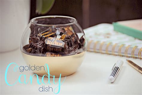 Diy Gold Dipped Candy Dish