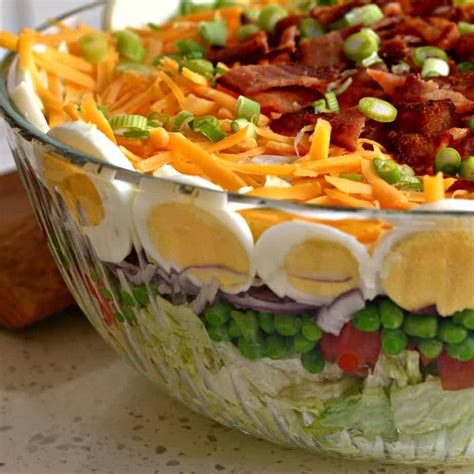 How to Make a Classic Seven Layer Salad | Small Town Woman