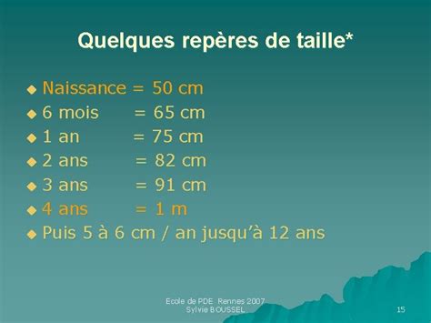 Le Dveloppement Somatique De Lenfant Croissance Et Maturation