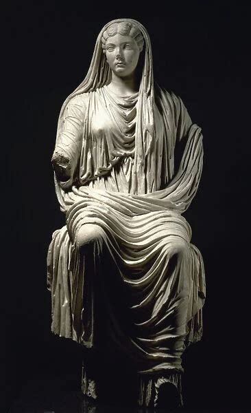 Roman Statue Of Livia Drusilla Ad Marble