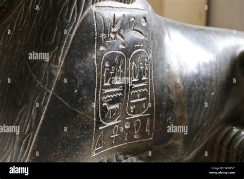 Hieroglyphics In Egyptian Museum Cairo City Egypt Stock Photo Alamy