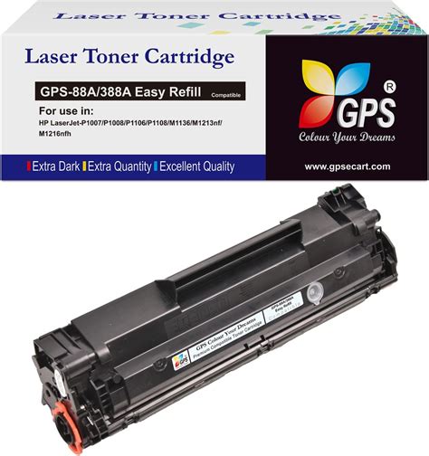 Gps Colour Your Dreams 88a 388a Easy Refill Toner Cartridge For Hp Cc388a Laserjet P1007