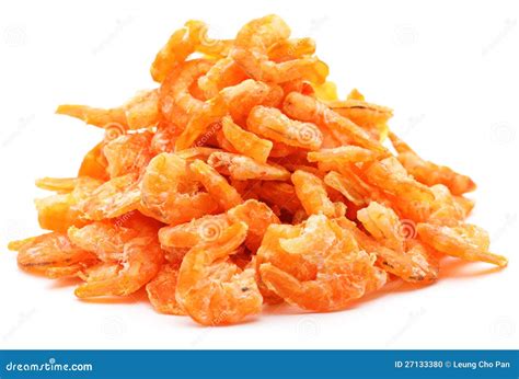 Dried Shrimp Stock Photo Image