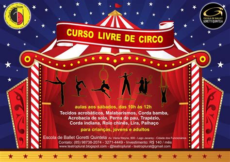 TEATRO PLURAL CURSO DE CIRCO 2018 MATRÍCULAS ABERTAS