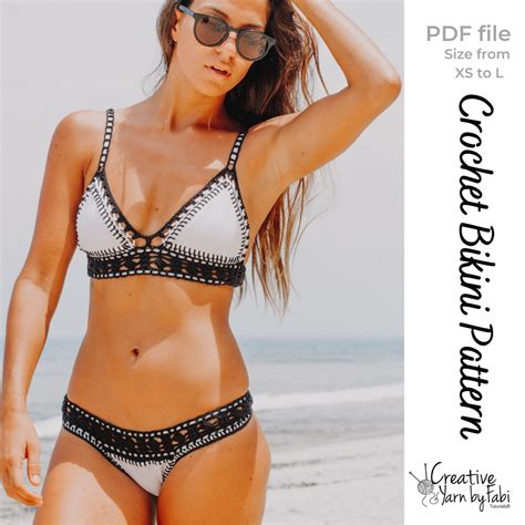 Crochet Bikini With Lycra And Elasticized Bottom PDF Pattern How To