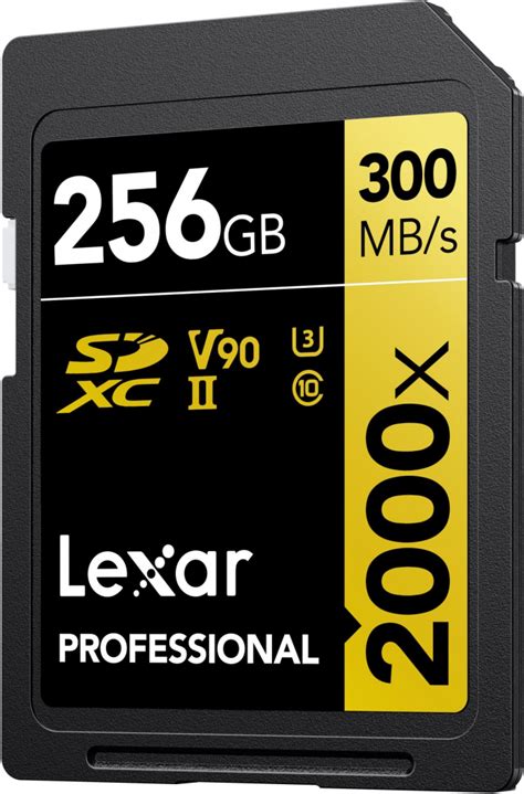 Lexar Professional SDXC 256GB 2000x UHS II V90 SD Karten Fotogena