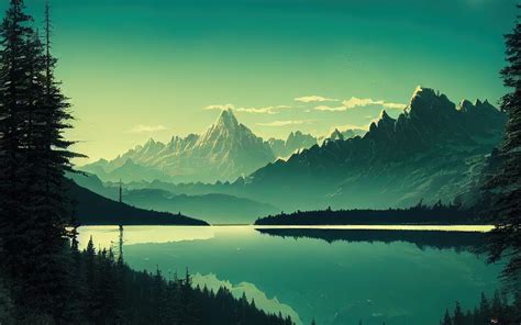 Green Lake Mountain 4k Wallpaper Download