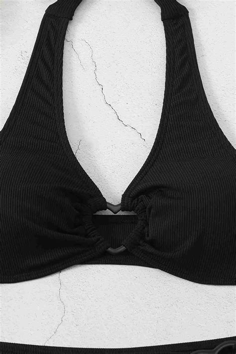 Angelsin Kalp Aksusuarl Bikini Tak M Kart Labilir Kapl Siyah Bikini Tak M Angelsin