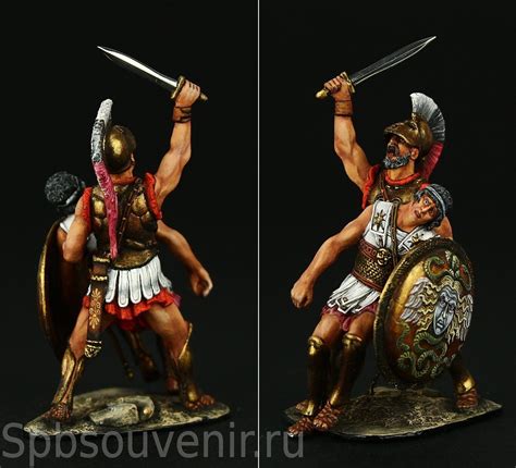 spartan warriors   stand ancient greece museum top quality