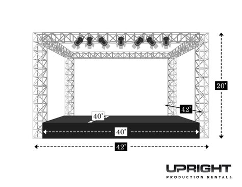 Stage & Box Truss Rentals in Los Angeles | Upright Rentals