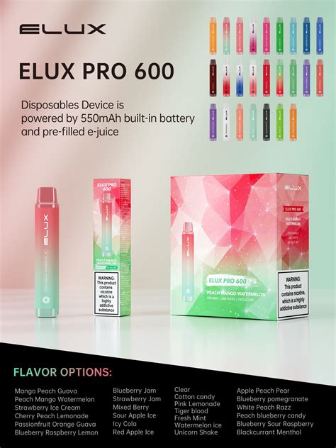 Elux Pro 600 Disposable Vape Pod 6 FOR 20 Legion Of Vapers