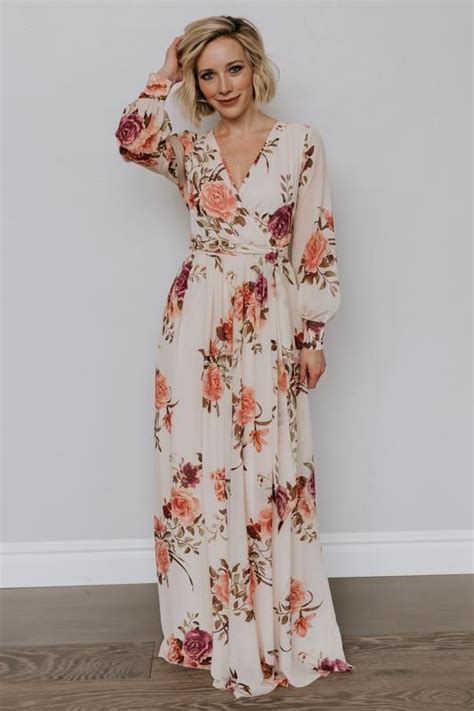 Ivory Floral Maxi Dress Dresses Images 2022