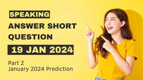 Answer Short Question January Prediction Part 2 YouTube