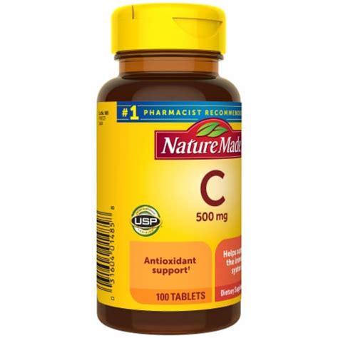 Nature Made® 500mg Vitamin C Tablets 100 Ct Smith’s Food And Drug