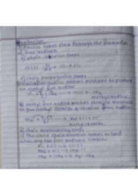 SOLUTION Halogenation Of Alkanes Studypool