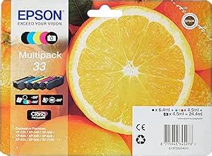 Epson Oranges Genuine Multipack Colours Ink Cartridges Claria