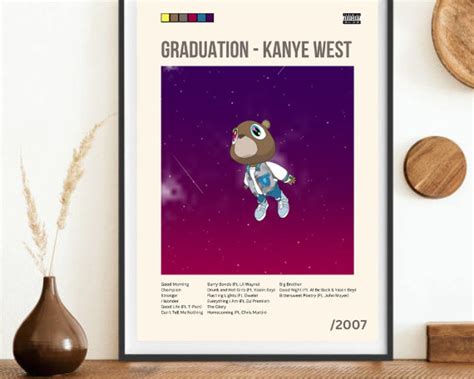 Kanye West Graduation Print Etsy