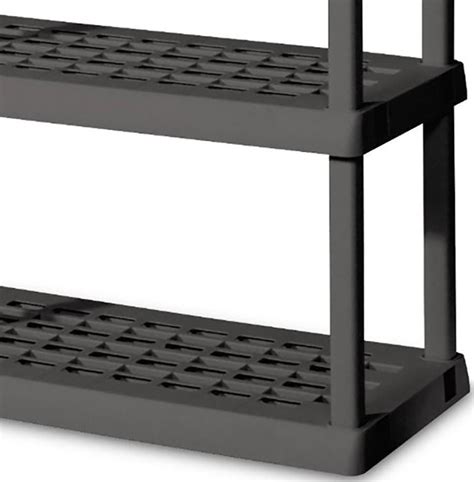 Sterilite 5 Shelf Unit Flat Gray 75 X 36 X 18 Inch —