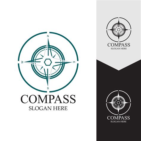 Compass Logo Template Vector Icon Illustration Design 7855938 Vector