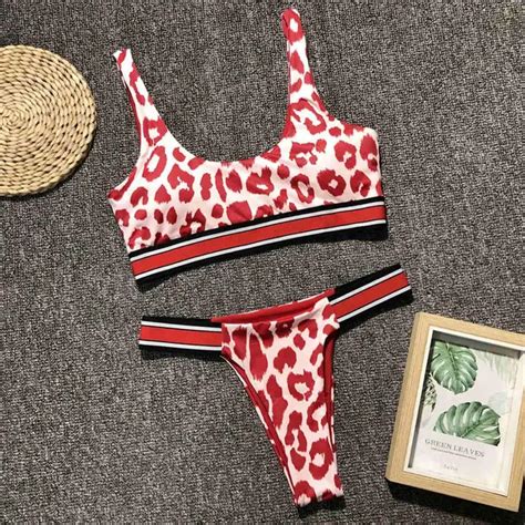 Buy 2019 Wild Thong Bikini Women Swimwear Female Swimsuit Two Pieces Bikini Set