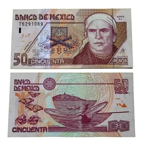 1 Billete De 50 Pesos De Papel Nuevo Sin Circular Familia D1 En Venta