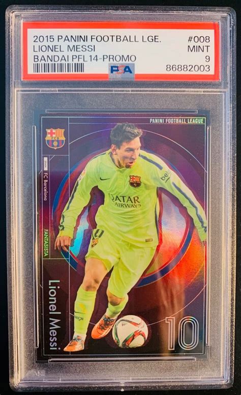 2015 BANDAI PANINI FOOTBALL LEAGUE PFL14 PROMO LIONEL MESSI REFRACTOR