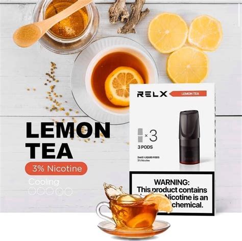 Relx Zero Classic Pod Lemon Tea Pod Head E Liquid Nic Ml