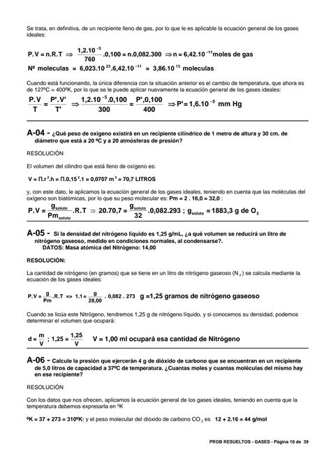 SOLUTION Gases Ideales Resueltos 1 Studypool