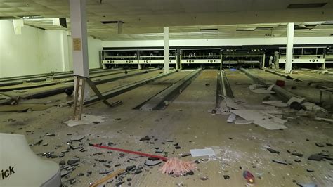 Abandoned Bowling Alley Power Still On Overnight Challenge Youtube