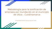 Metodologia Zonificación de Amenaza Municipio de Utica Docsity