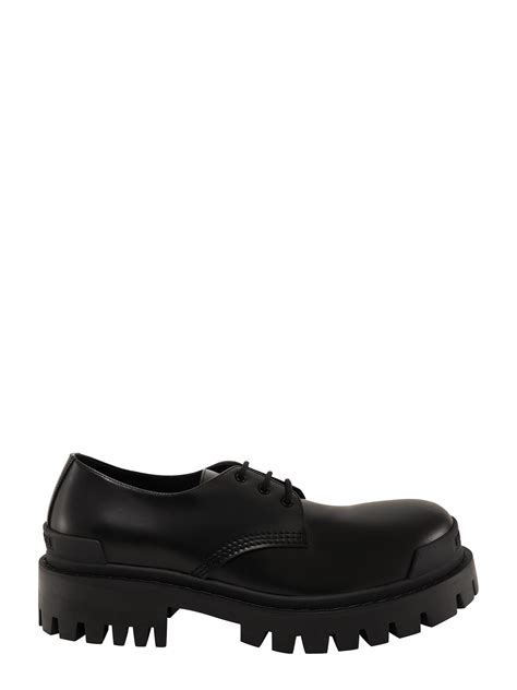 Balenciaga Strike Derby Shoes In Black For Men Lyst