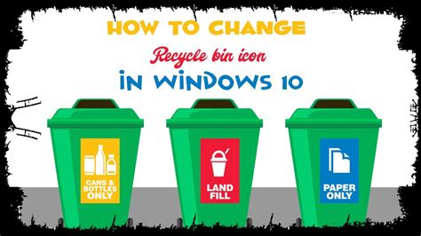 How To Change Recycle Bin Icon Windows 10 Youtube